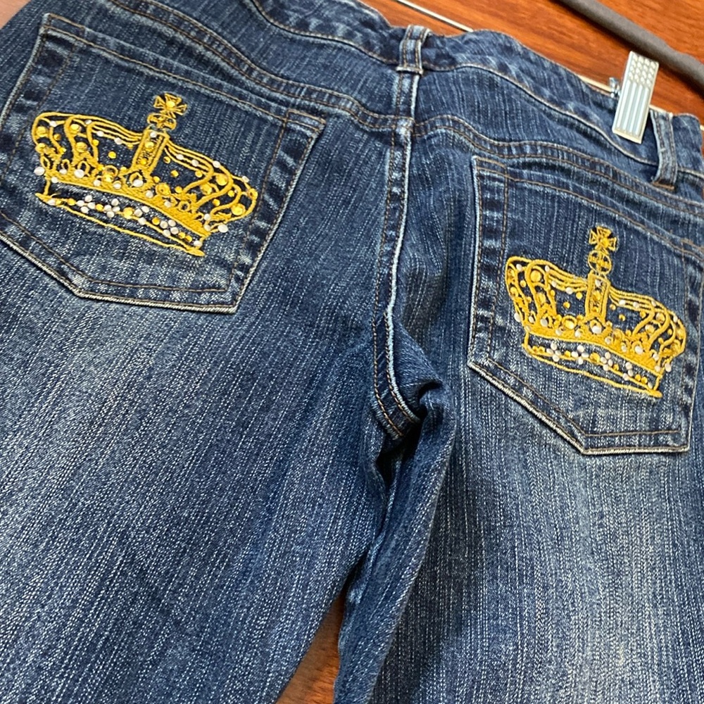 - SOLD - crown flare jeans